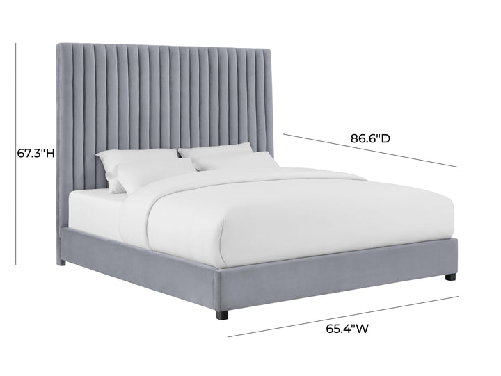 Arabelle Grey Bed in Queen