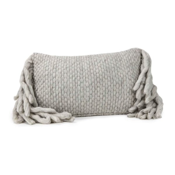 Afrino Wool Grey Pillow