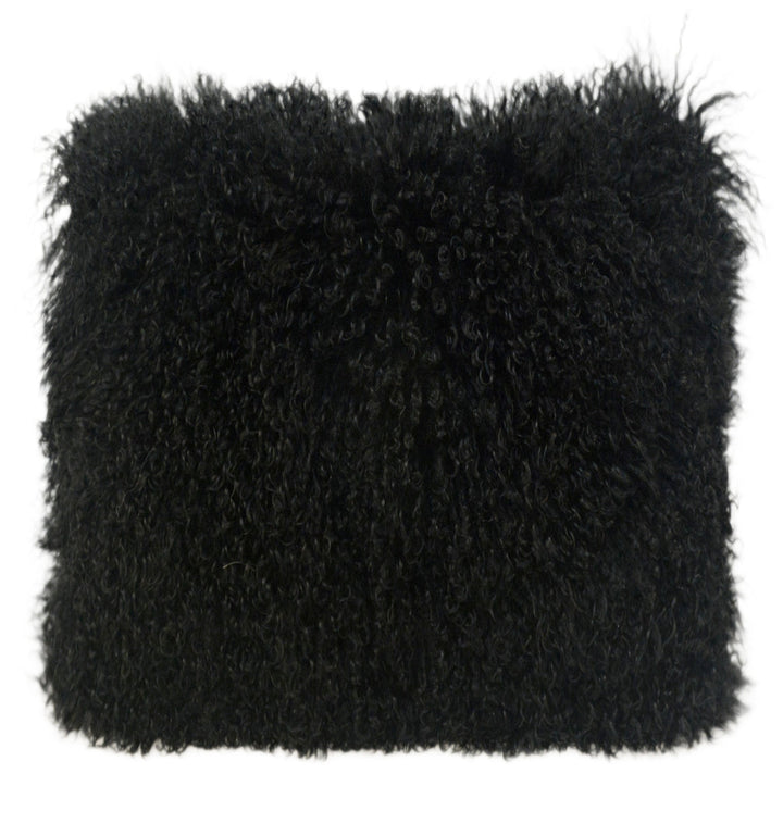 Tibetan Sheep Black Large Pillow