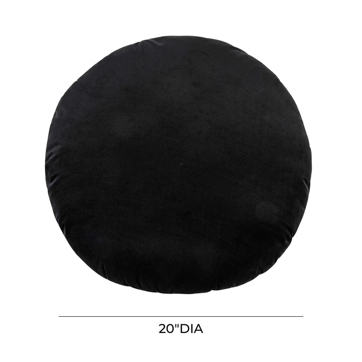 Potter 20" Black Velvet Pillow