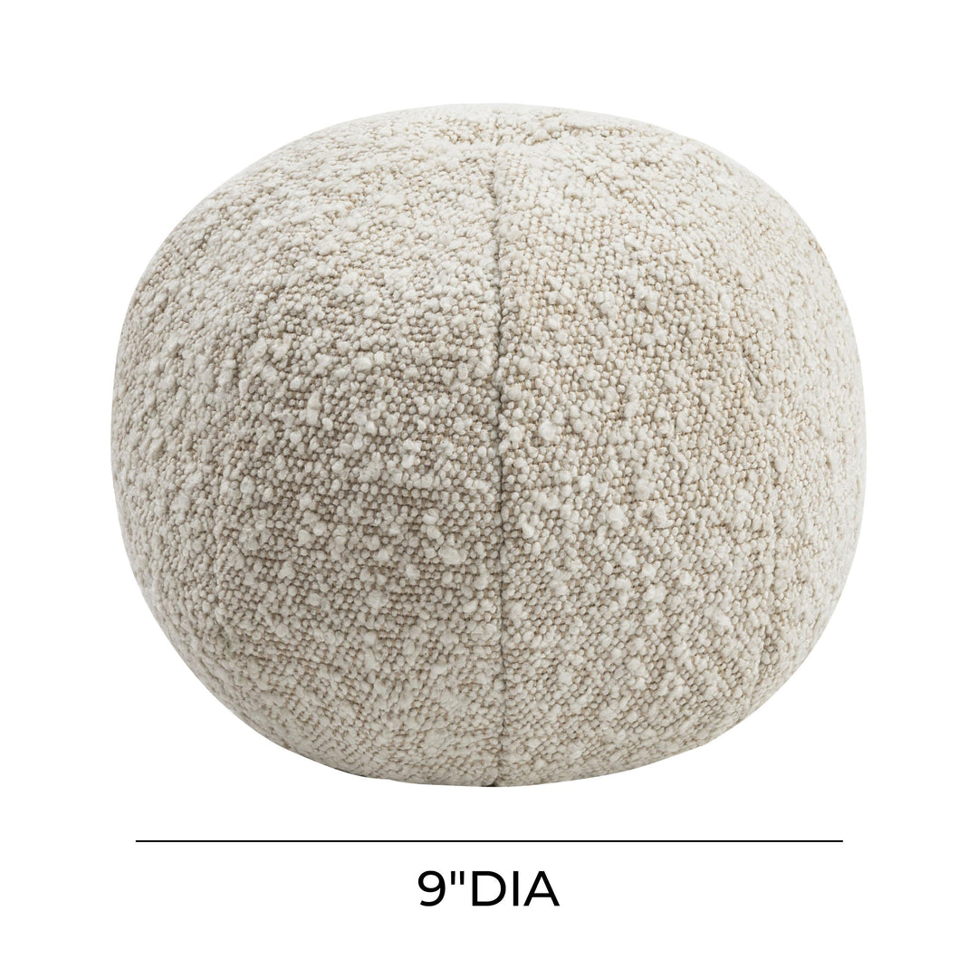 Boba 9" Beige BouclÃ© Pillow