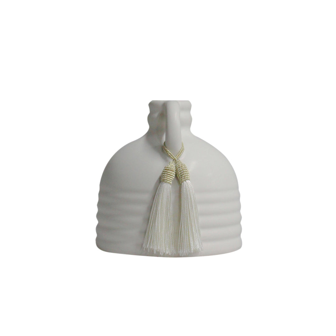 Adonis White Ceramic Vase