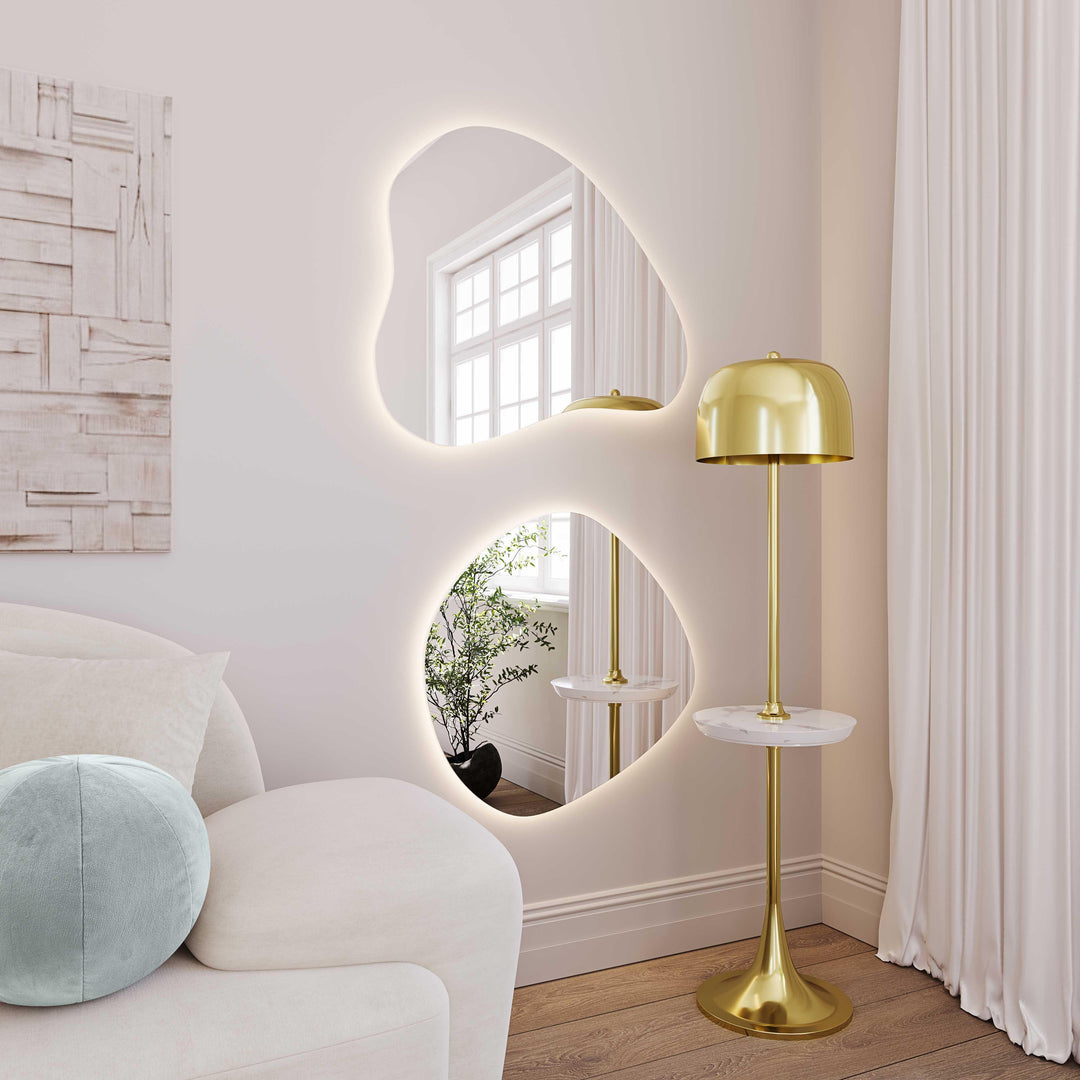 Phoebe LED Teardrop Wall Mirror