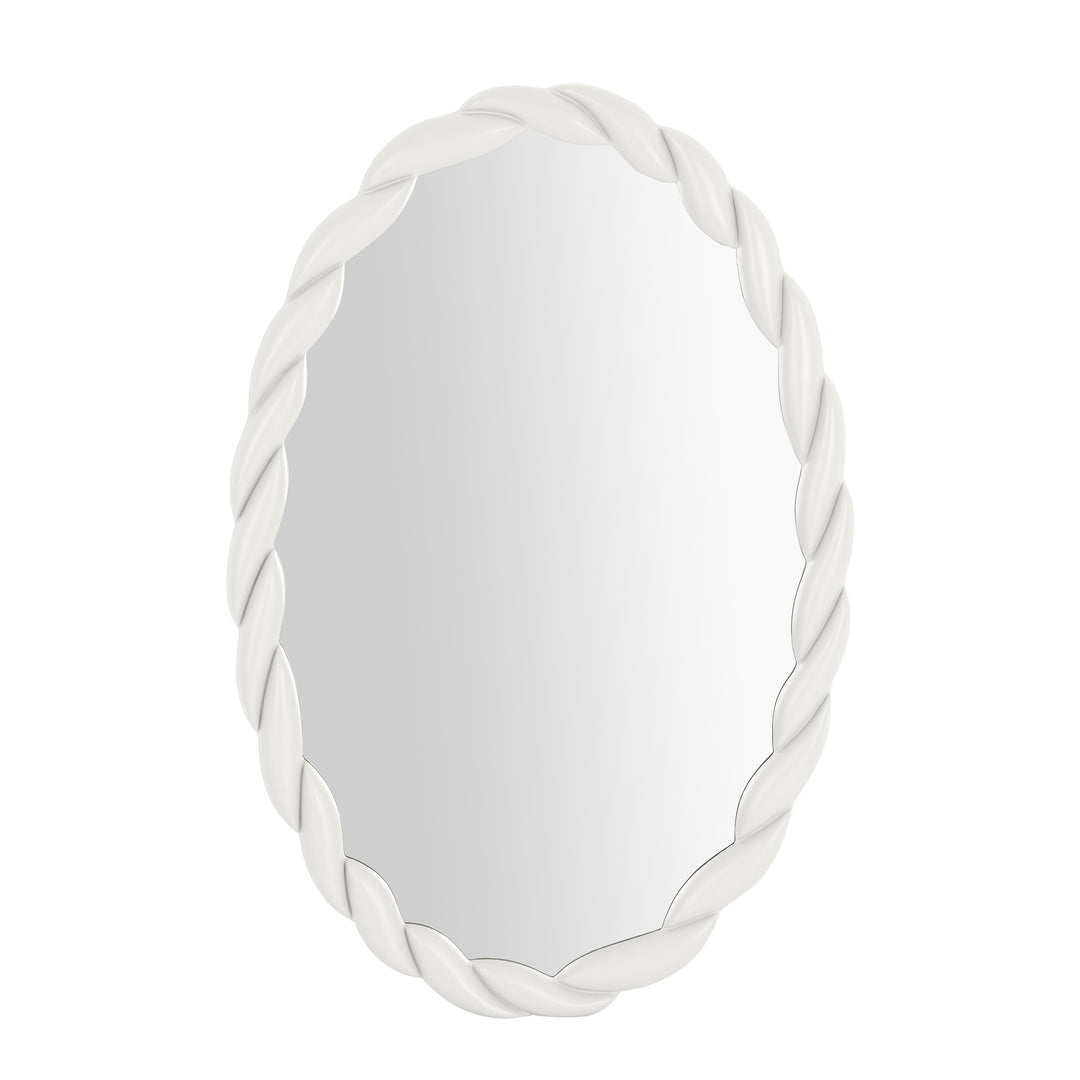 Agnes Cream Oval Mirror