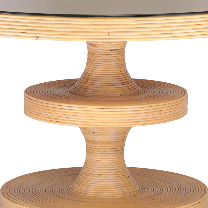 Apollonia Natural Rattan Round Dining Table