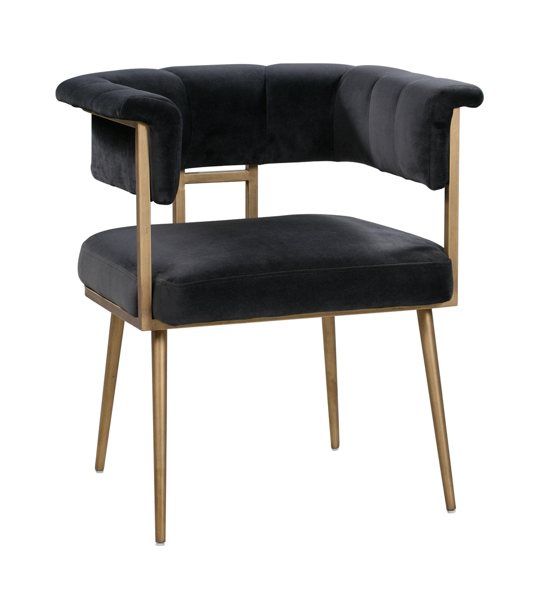 Astrid Grey Velvet Chair