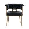 Astrid Grey Velvet Chair