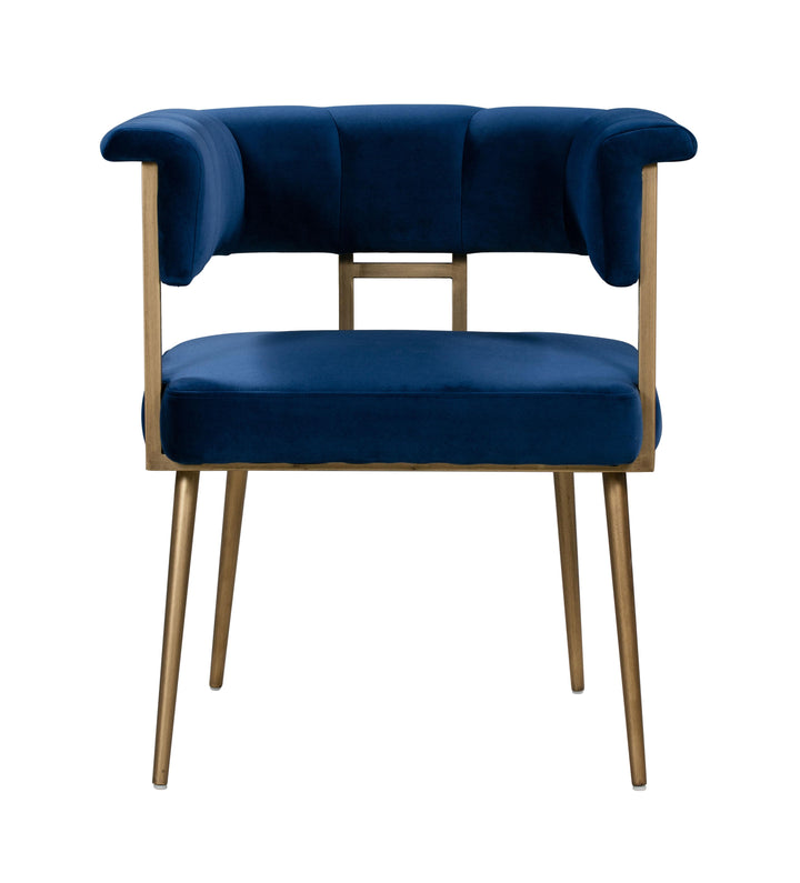 Astrid Navy Velvet Chair