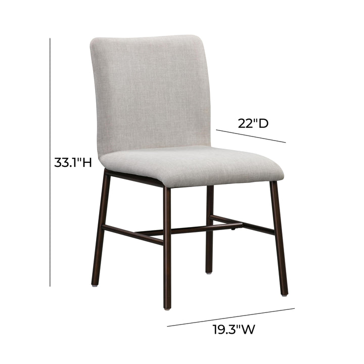 Bushwick Taupe Upholstered Dining Chair