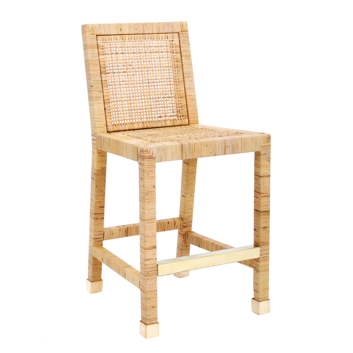 Amara Rattan Performance Fabric Counter Stool