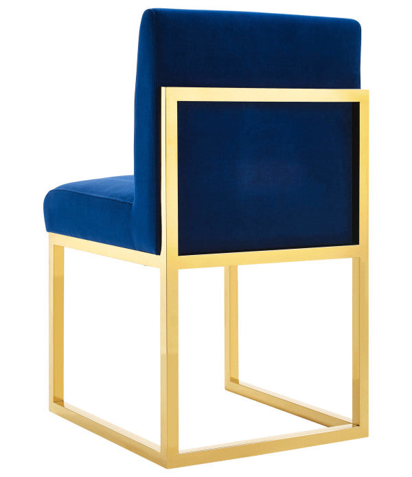 Haute Navy Velvet Chair