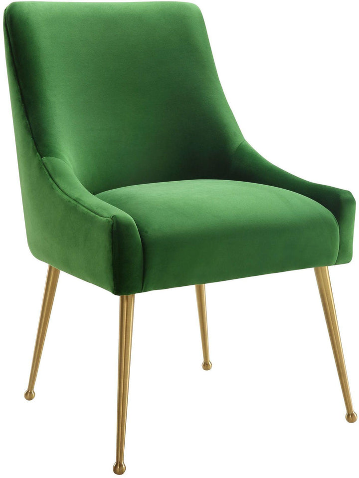 Beatrix Green Velvet Side Chair