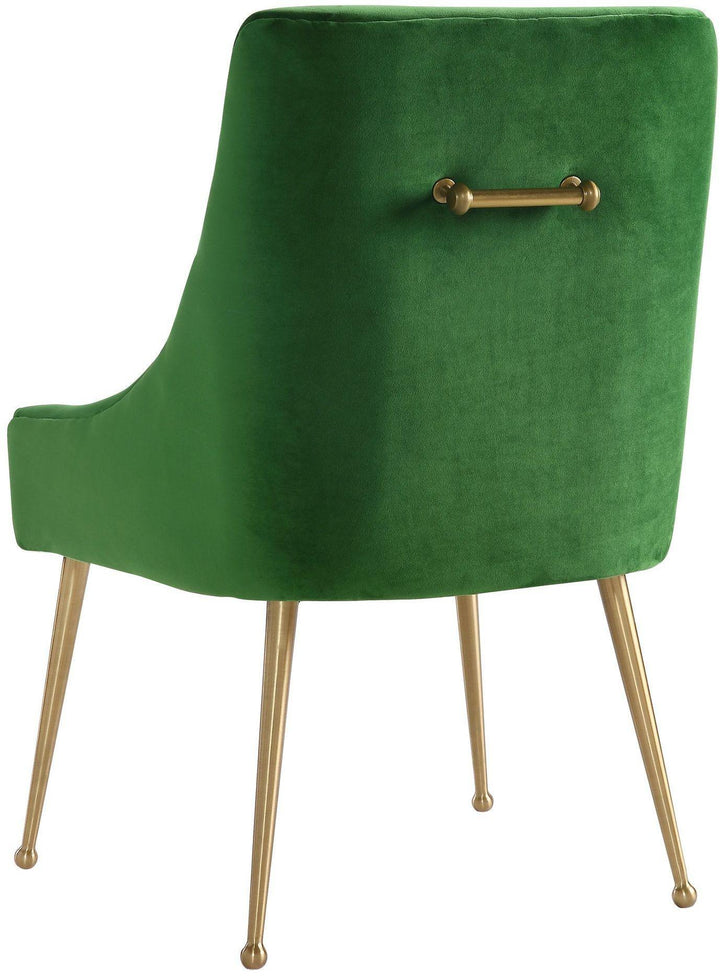 Beatrix Green Velvet Side Chair