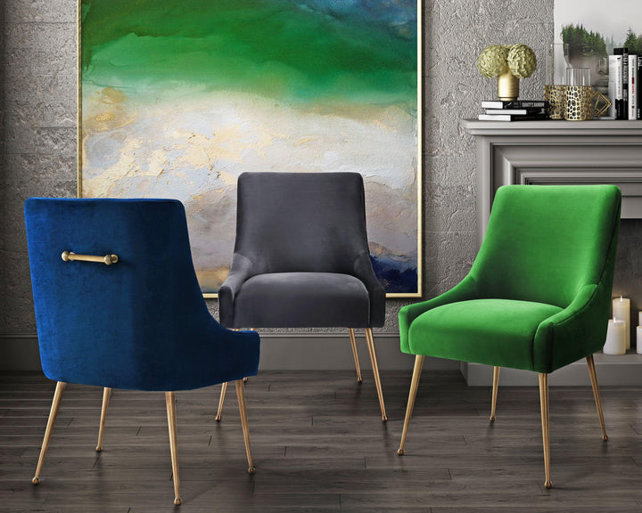 Beatrix Green Velvet Side Chair