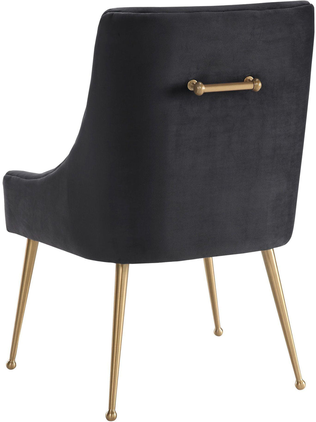 Beatrix Grey Velvet Side Chair