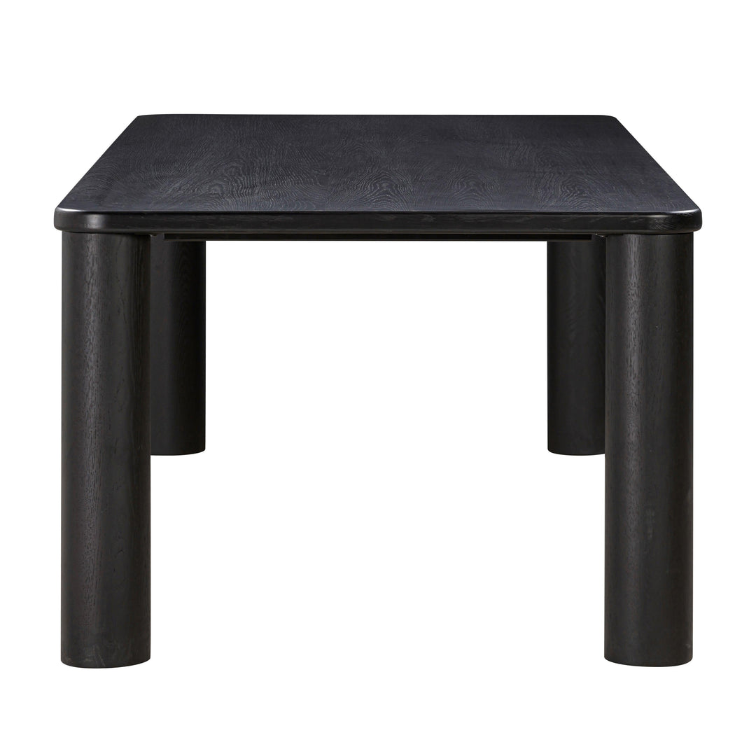 Akola Black Oak Rectangular Dining Table