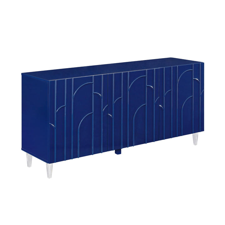 Deco Blue Lacquer Buffet