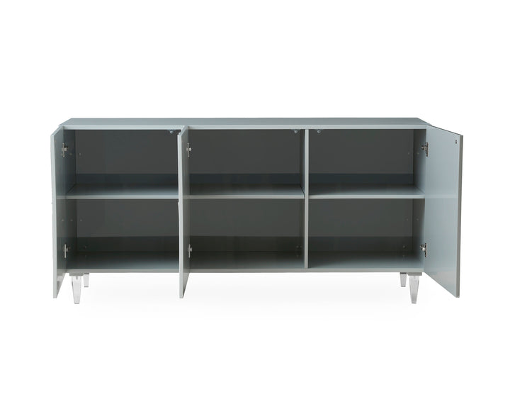 Deco Grey Lacquer Buffet