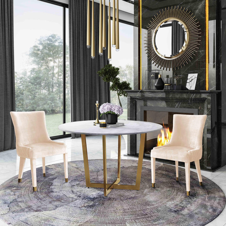 Diamond Cream Dining Chair