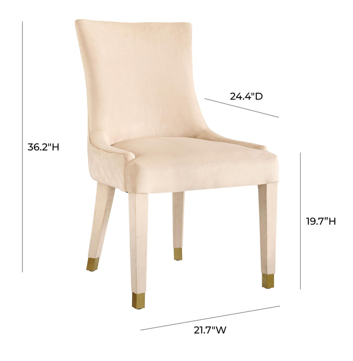 Diamond Cream Dining Chair