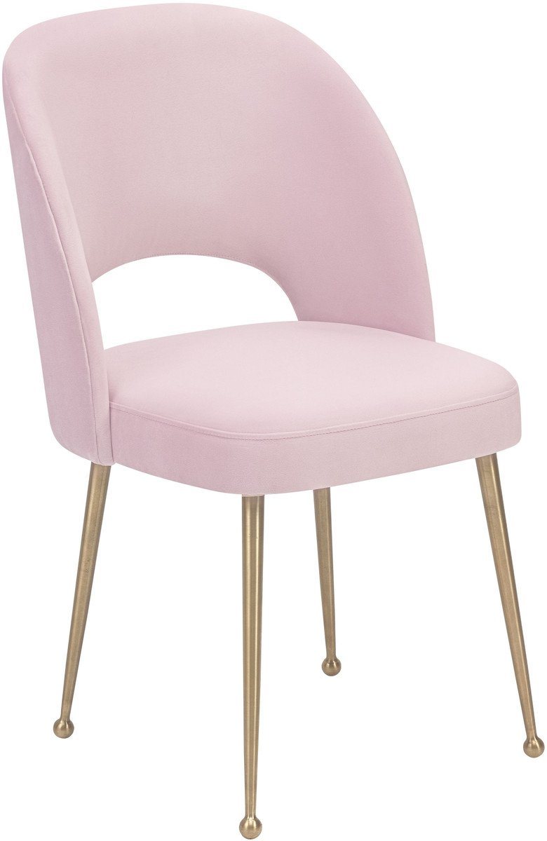 Swell Blush Velvet Chair