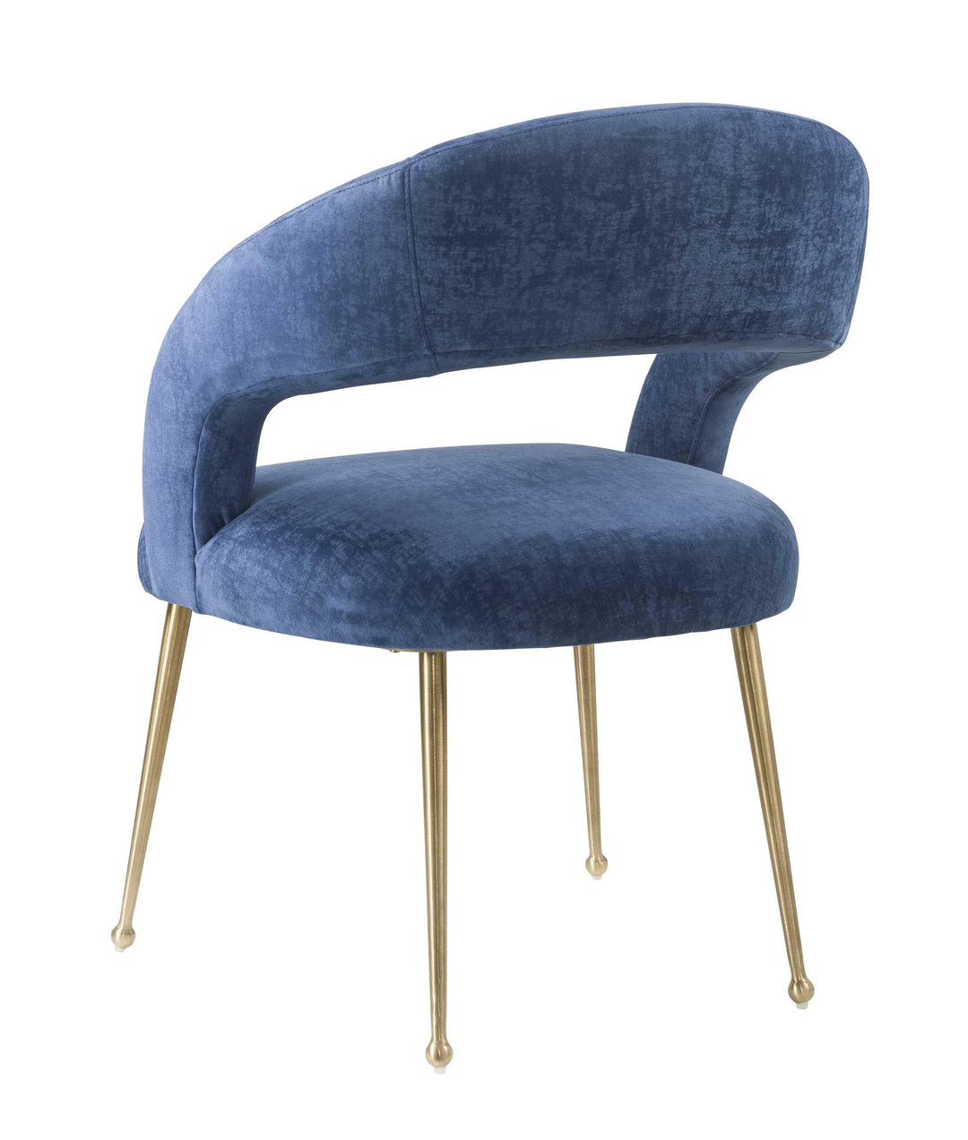 Rocco Slub Navy Dining Chair