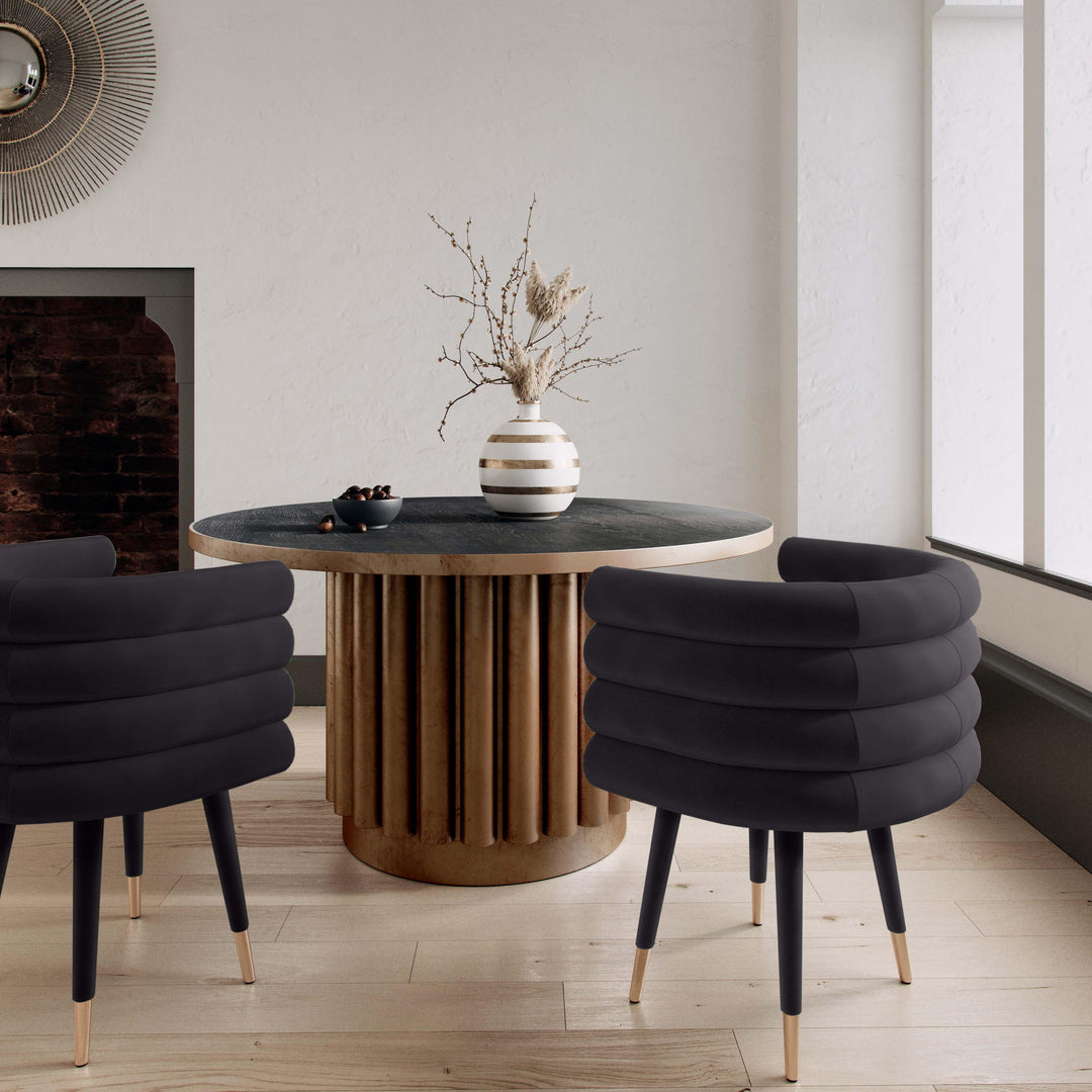 Betty Black Velvet Dining Chair