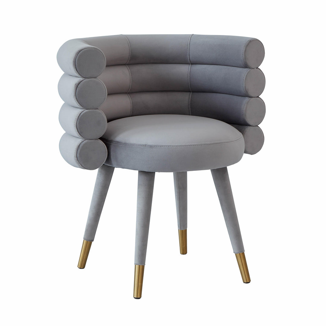 Betty Grey Velvet Dining Chair