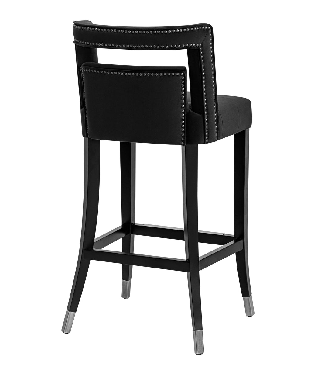 Hart Black Velvet Counter Stool