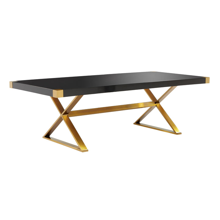 ADELINE BLACK LACQUER DINING TABLE