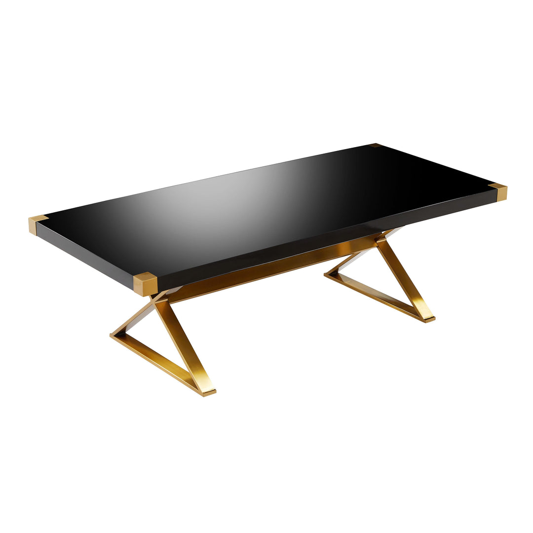 ADELINE BLACK LACQUER DINING TABLE