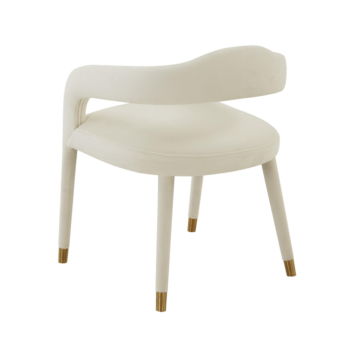 Lucia Cream Velvet Dining Chair