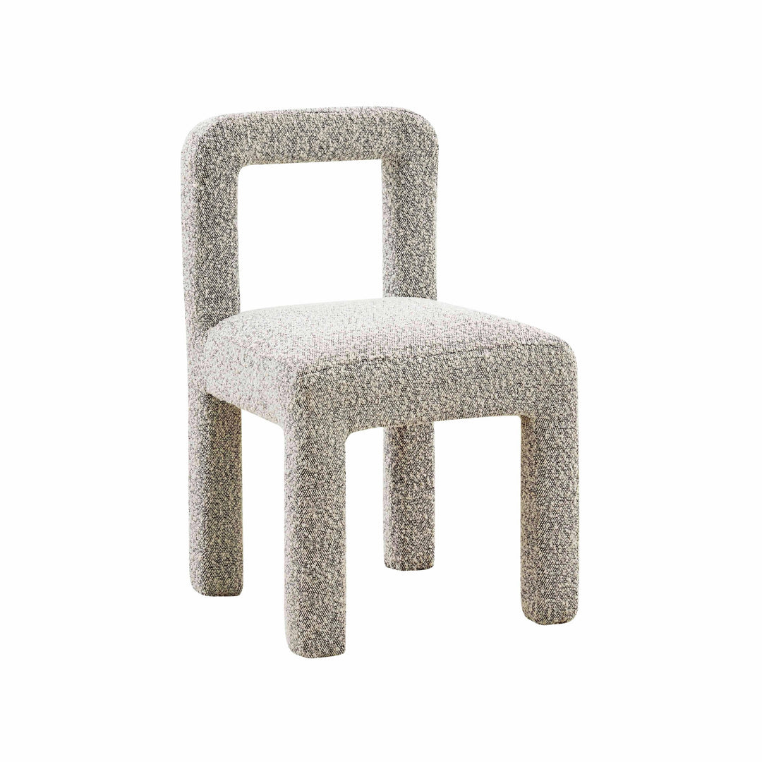 Hazel Grey Boucle Dining Chair