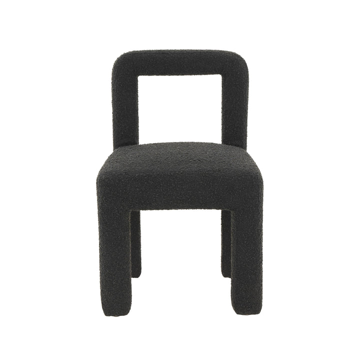 Hazel Black Boucle Dining Chair