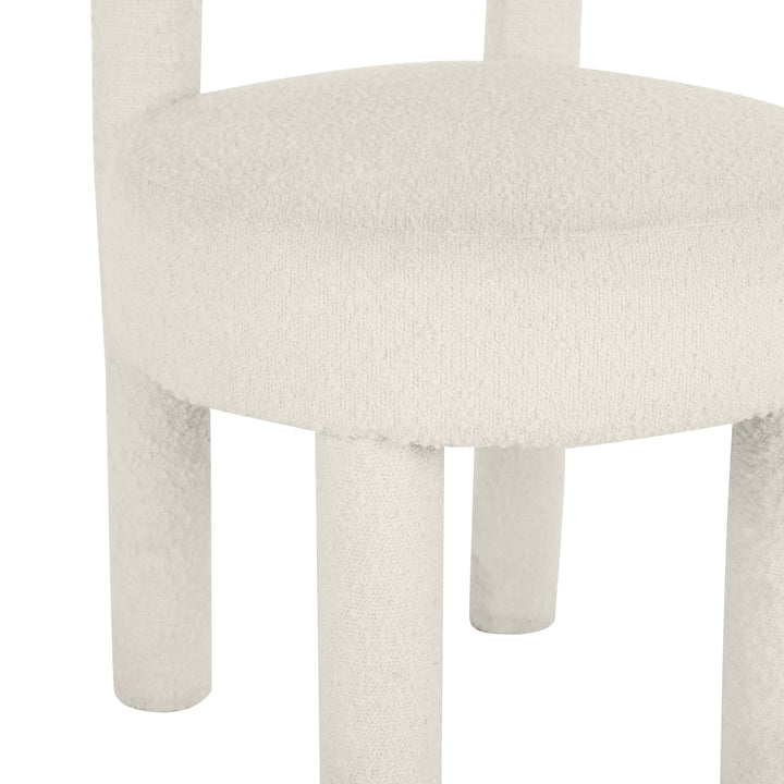 Carmel Cream Performance Boucle Dining Chair