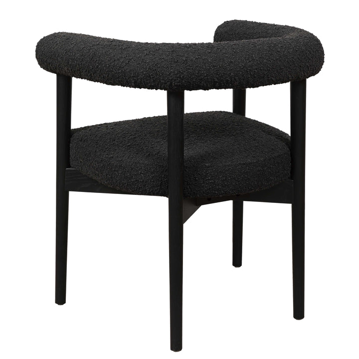 Spara Black Performance Boucle Dining Chair