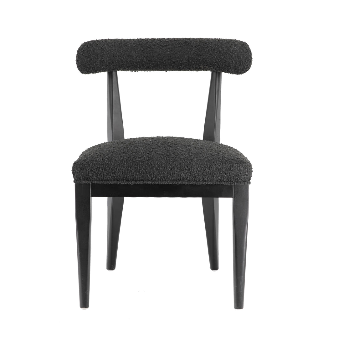 Palla Black Performance Boucle Dining Chair