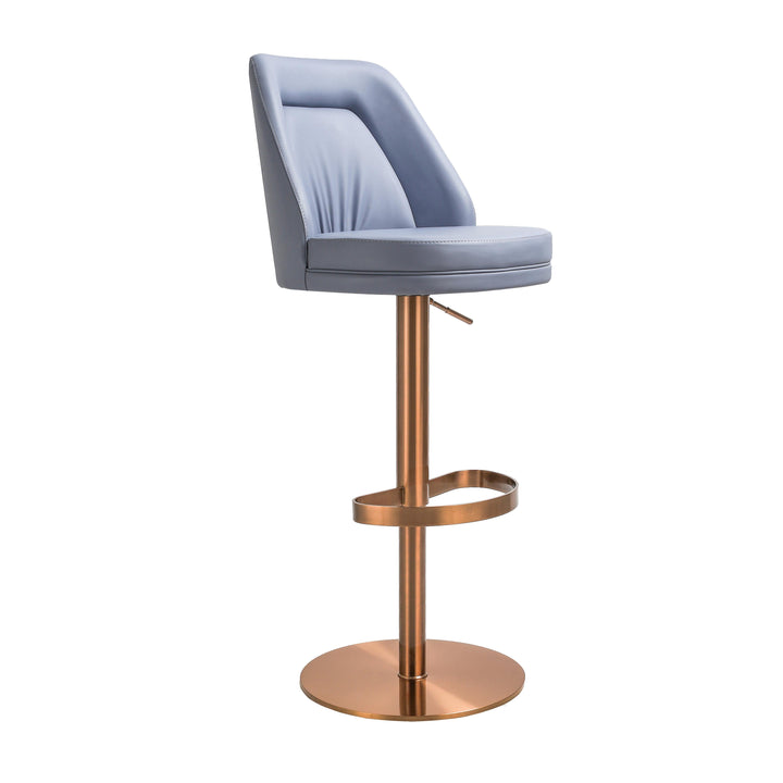 Maven Lavender Mist and Rose Gold Adjustable Swivel Stool