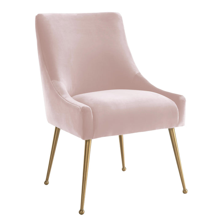 Beatrix Blush Velvet Side Chair