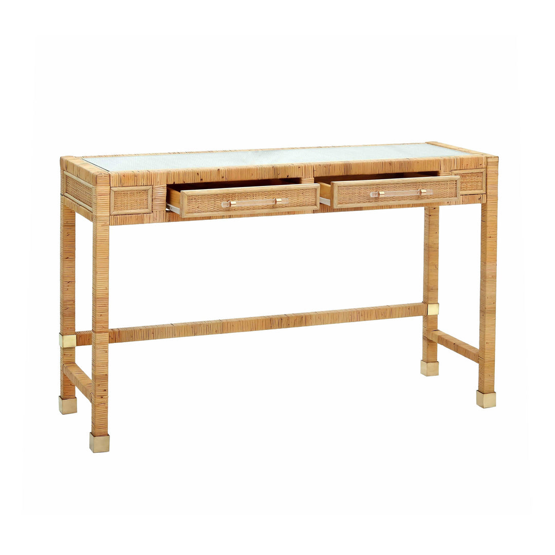 Amara Natural Rattan Desk