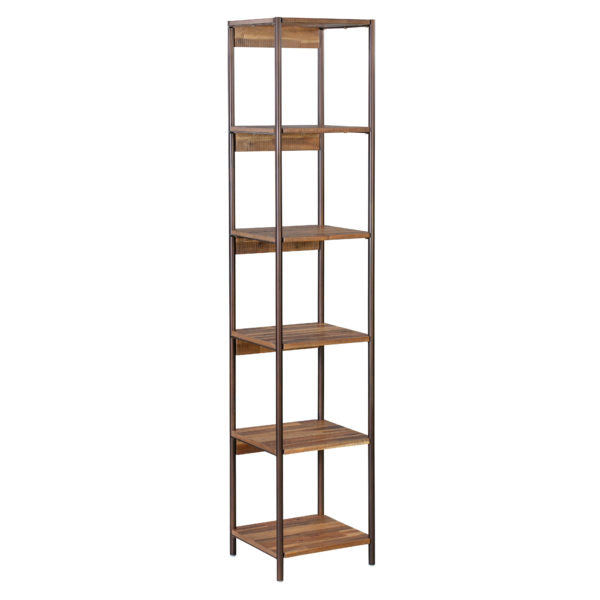 Bushwick Wooden Narrow Bookcase