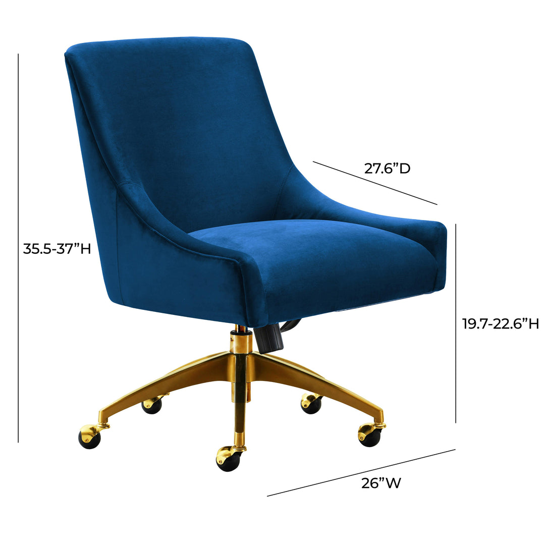 Beatrix Navy Office Swivel Chair