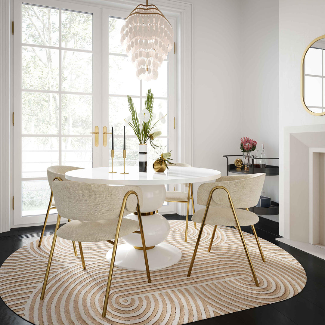 Lara Cream Dining Chair by Inspire Me! Home Décor