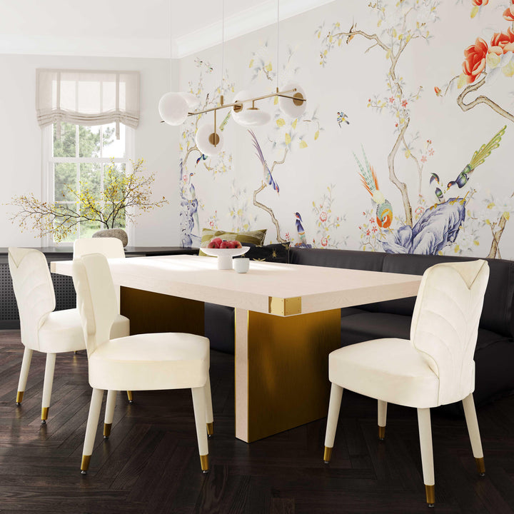 Selena Cream Ash Dining Table