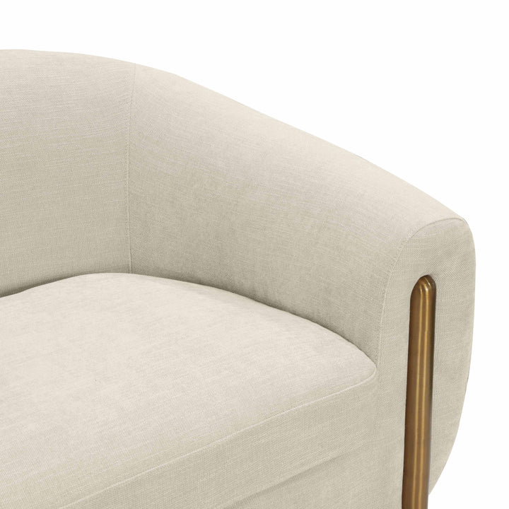 Lina Cream Textured Linen Sofa