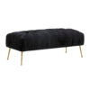 Jessica Black Velvet Bench