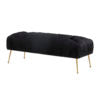 Jessica Black Velvet Bench