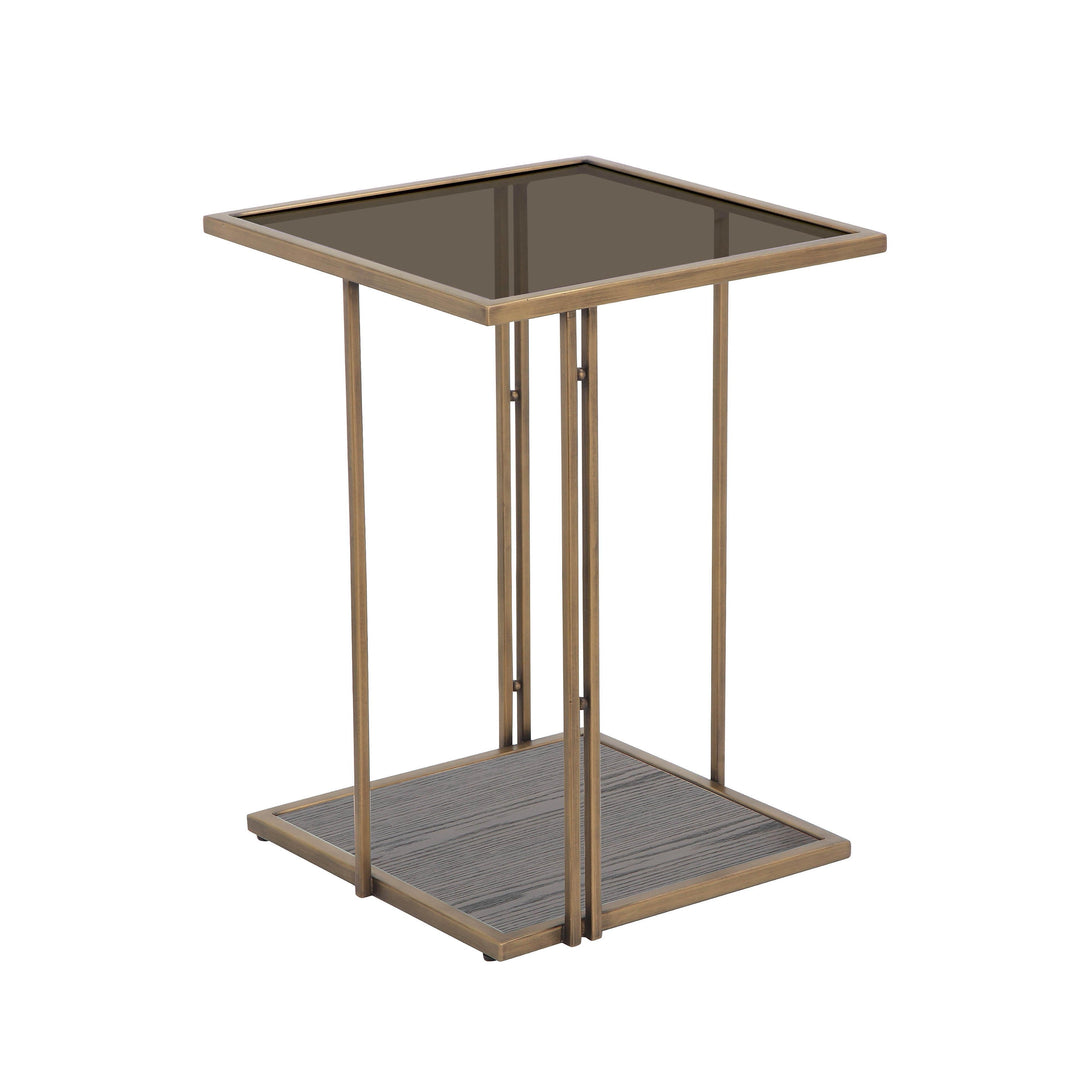 Emma Brown Ash & Glass Side Table