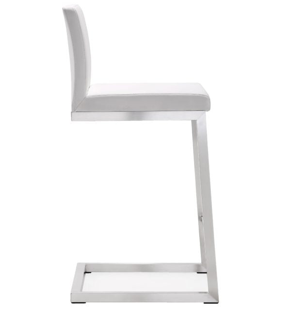 Parma White Steel Counter Stool