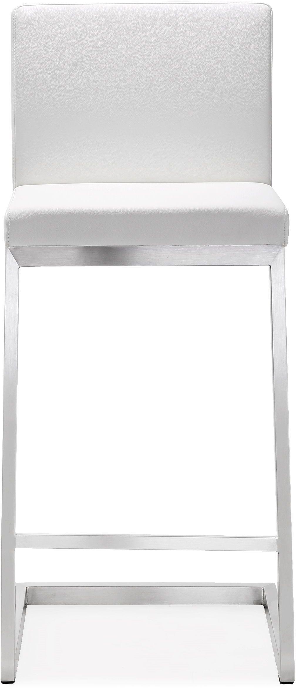 Parma White Steel Counter Stool